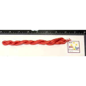 Dinky Dyes #27 Bush Fire 100% Silk Embroidery Thread 8 Mtrs Cross Stitch